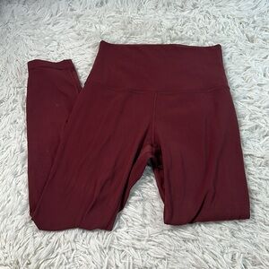 Lululemon Align High-Rise Crop 23" Red Merlot